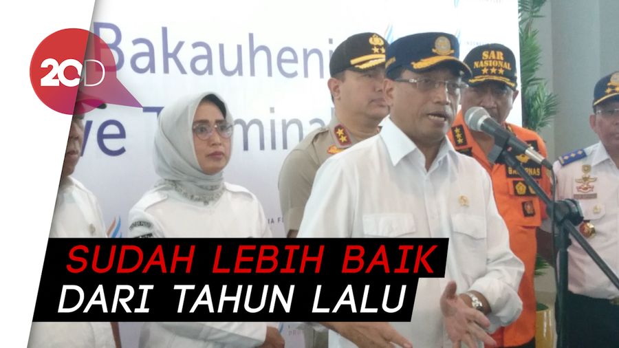 Bareng Menteri PUPR, Menhub Cek Persiapan Mudik di Pelabuhan Merak