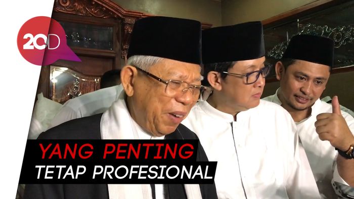 Soal Kabinet Zaken, Maruf: Politik Ada, Profesional Ada