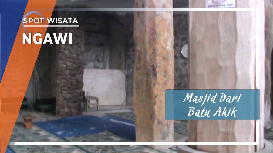 Masjid Unik Berbahan Dasar Batu Akik dan Bongkahan Batu Besar di Desa Gerih, Ngawi