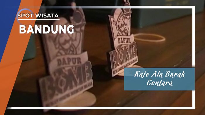 Kafe Ala Barak Tentara dan Menunya Berbau Bom, hanya di Bandung 