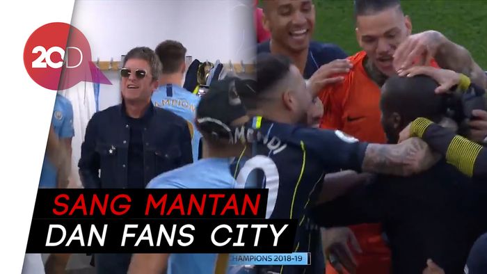 Yaya Toure dan Noel Gallagher Kejutkan Perayaan Juara Manchester City