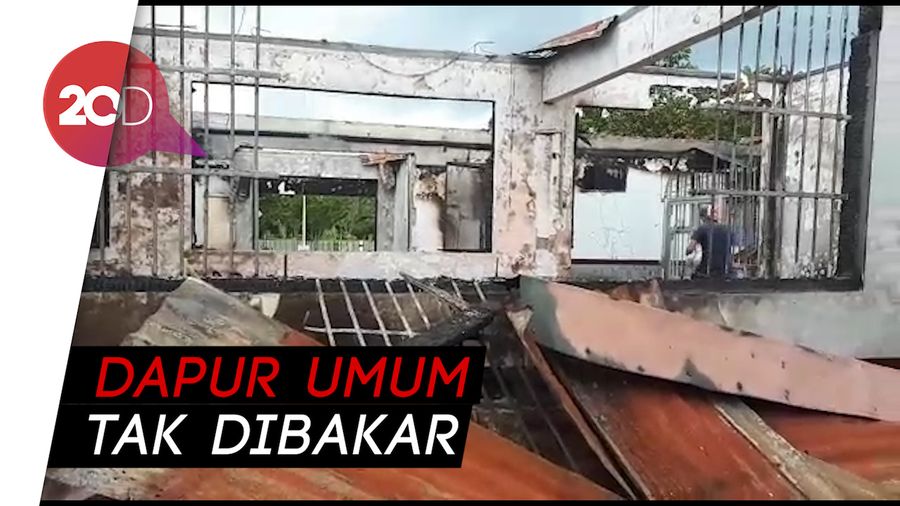 Rutan Siak Dibakar: Hanya Dapur yang Aman, Galon Air & Telur Utuh