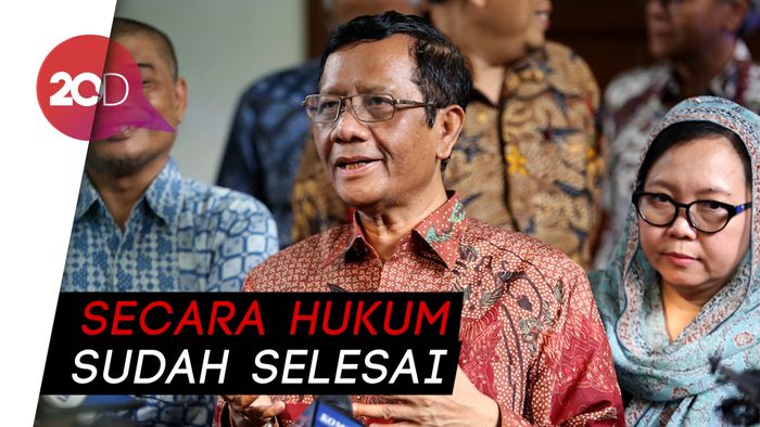Kubu 02 Enggan ke MK, Mahfud MD: Berarti Masalah Selesai