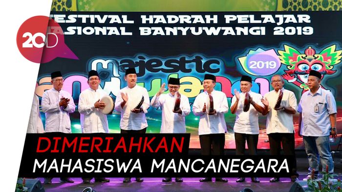 Kemeriahan Festival Hadrah Pelajar Nasional di Banyuwangi