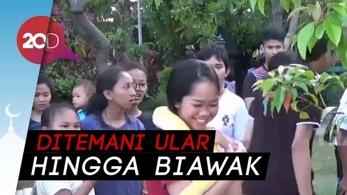 Wih! Warga di Denpasar dan Tegal Ngabuburit Bareng Reptil