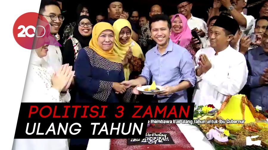 Bersama Tukang Becak, Khofifah rayakan Ulang Tahun