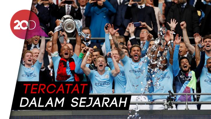 Juara Piala FA, Man City Dominasi di Inggris 