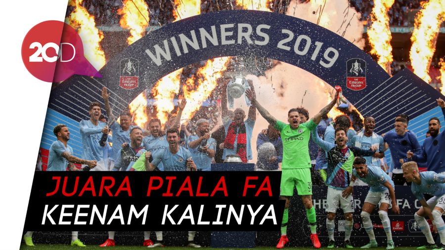 Mantul! Man City Juara Piala FA 2018/2019