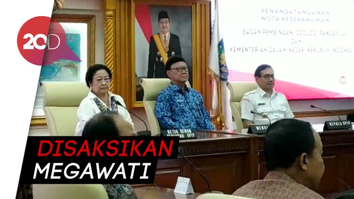 BPIP-Kemendagri Teken MoU Bumikan Pancasila