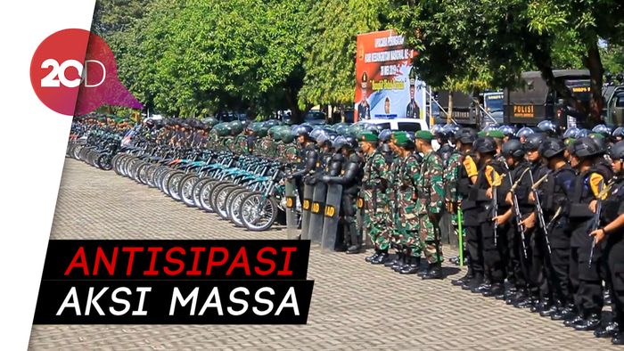 Jelang 22 Mei, Polri-TNI di Sulsel Unjuk Kekuatan 