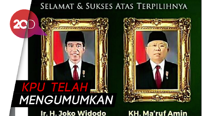 Jokowi-Ma’ruf Amin Menang, Cinta Laura hingga Addie MS Ucapkan Selamat