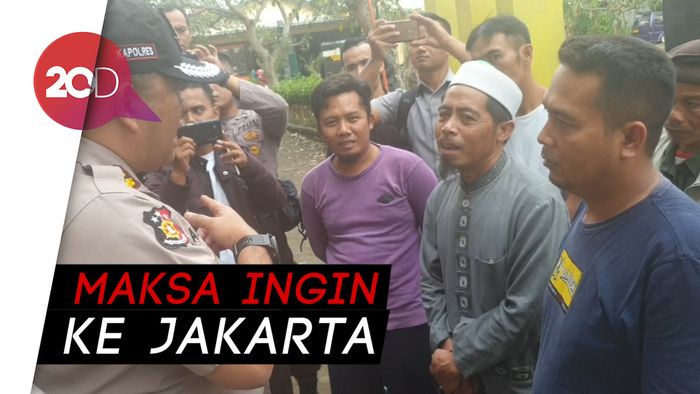 Ogah Dipulangkan, Peserta Aksi Pro-Prabowo Dikuliahi Polisi
