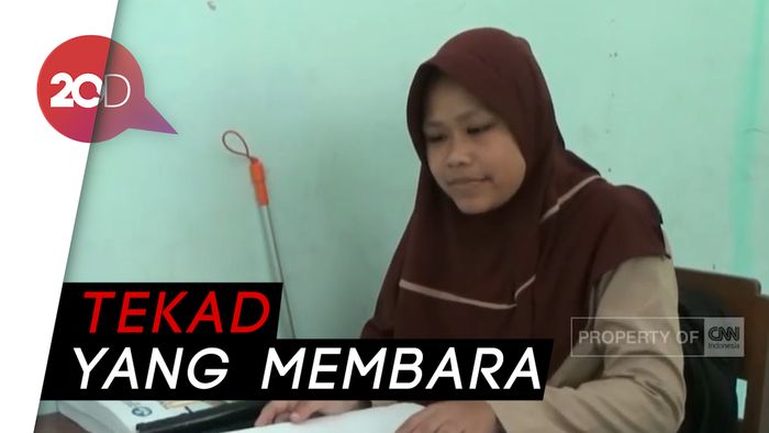 Inspiratif! Semangat Gadis Tunanetra Hafalkan Alquran