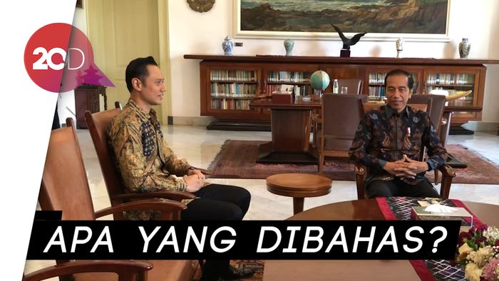 Momen AHY Bertemu Jokowi di Istana Bogor