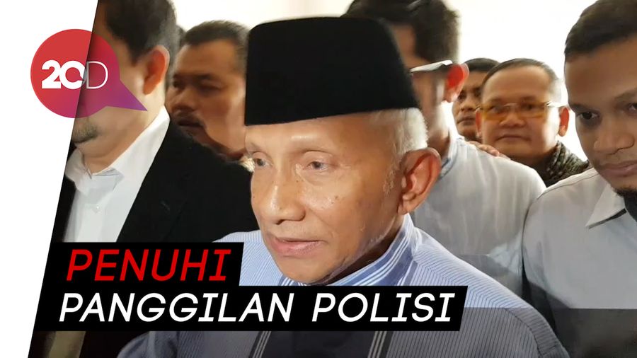Amien Rais Datangi Polda jadi Saksi Eggi Sudjana