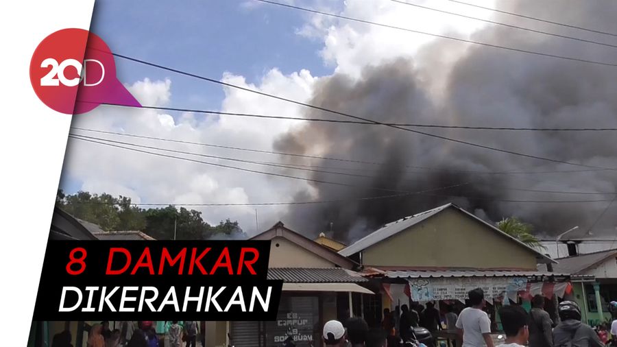 Gudang Makanan di Pangkalpinang Dilahap Si Jago Merah