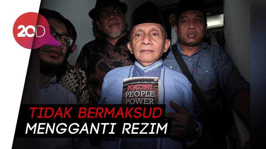 Usai Diperiksa, Amien Rais Sebut People Power-nya Enteng-entengan