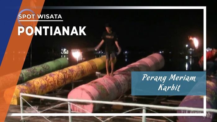 Perang Meriam Karbit Menyambut Lebaran di Pontianak