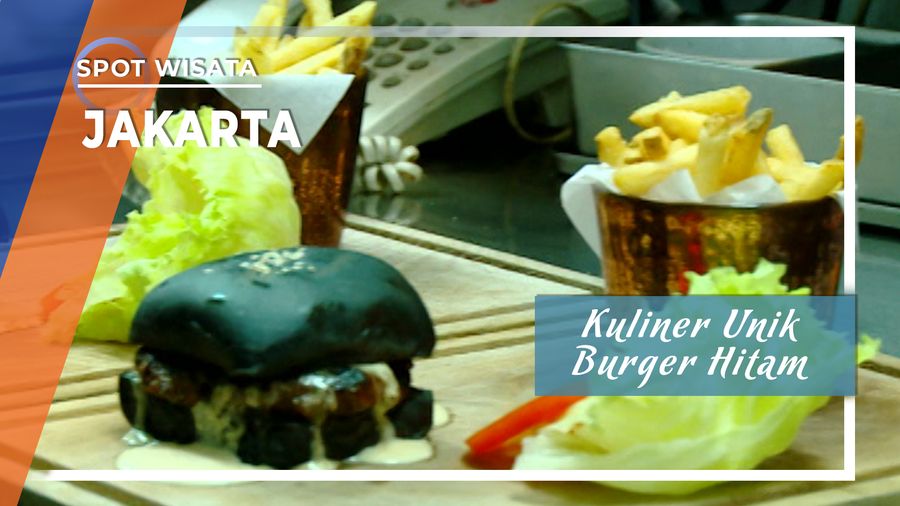 Kuliner Burger Hitam yang Bikin Penasaran Dari Pantai Indah Kapuk Jakarta
