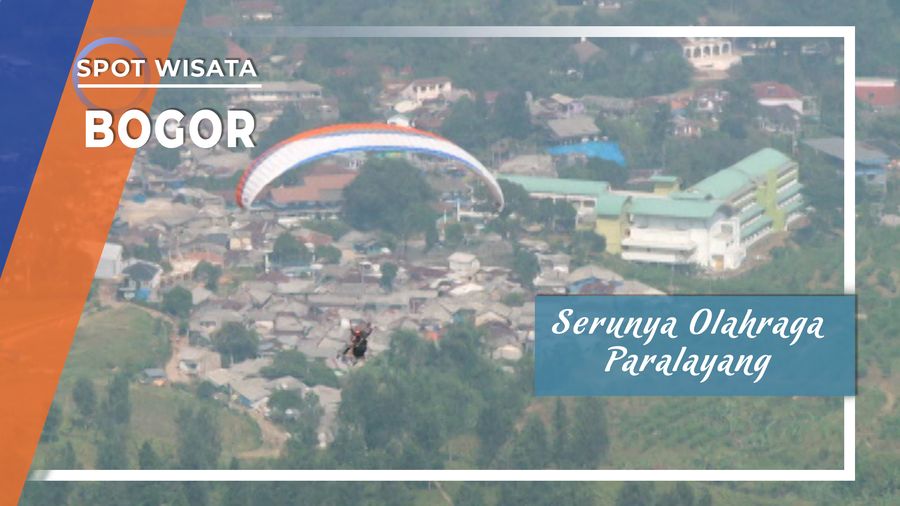 Serunya Olahraga Paralayang, Puncak, Bogor
