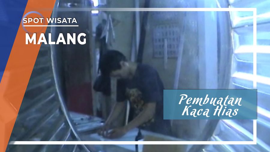 Pembuatan Kaca Hias Kota Malang