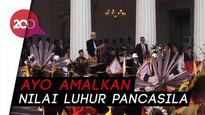 Hari Lahir Pancasila, Jokowi: Kemiskinan-Ketimpangan Jadi Tantangan