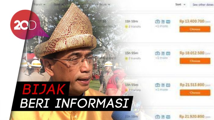 Heboh Tiket Pesawat Belasan Juta, Menhub: Semua Harus Introspeksi