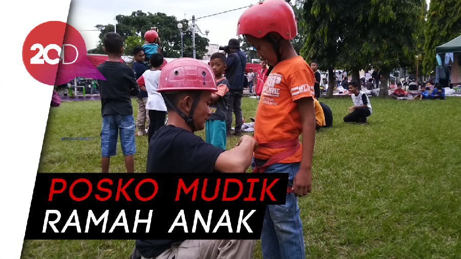 Lewat Ciamis, Jangan Lupa Jajal Flying Fox di Posko Mudik BPBD