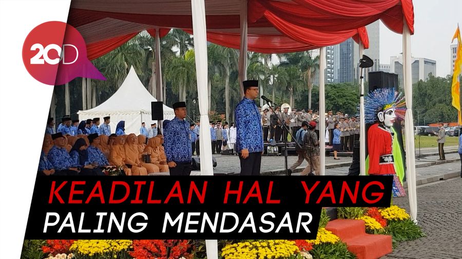 Pimpin Upacara Hari Lahir Pancasila, Anies Tekankan soal Keadilan Sosial