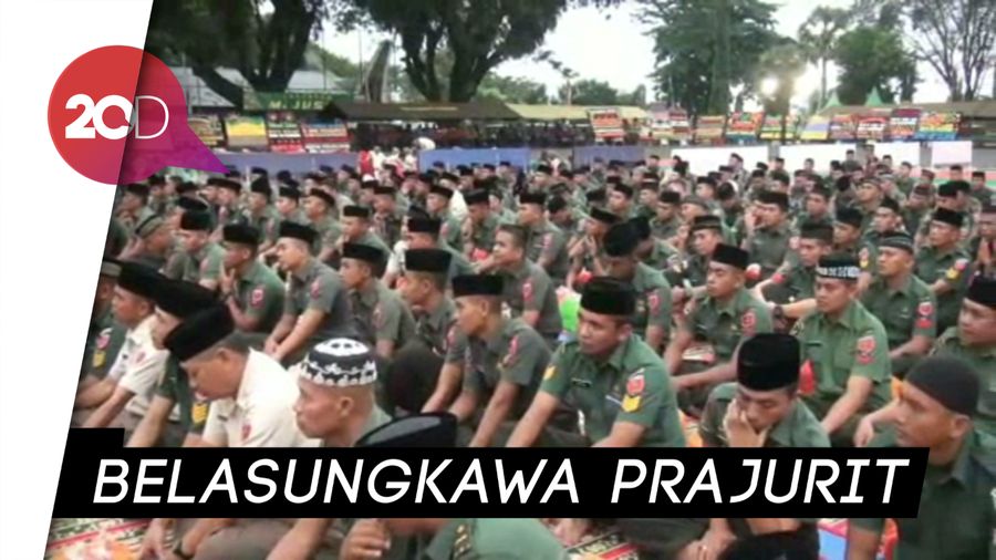 Doa Prajurit TNI Kodam XIV Hasanuddin untuk Ani Yudhoyono