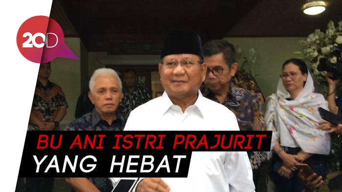 Sambangi Rumah SBY, Prabowo Beri Dukungan Moral dan Belasungkawa   