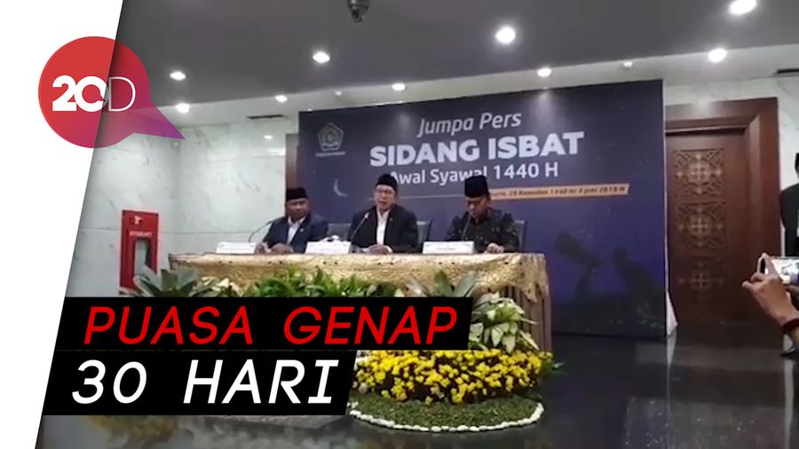 1 Syawal 1440 H Jatuh pada 5 Juni 2019