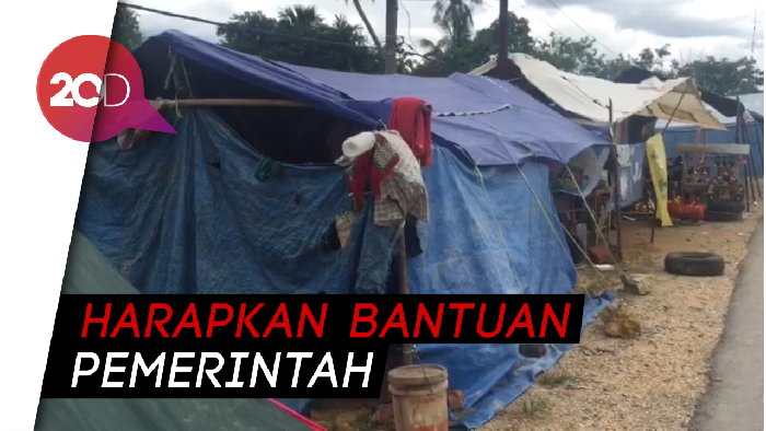 Warga Korban Banjir Kendari Lebaran di Tenda Pengungsian