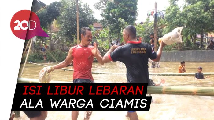 Berani Ikut Lomba Gebuk Bantal dan Panjat Pinang di Ciamis?