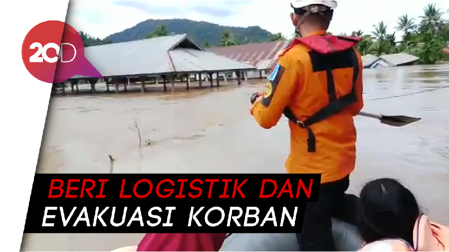 9 Desa Terisolasi Banjir di Konawe Utara, BNPB Kerahkan Heli