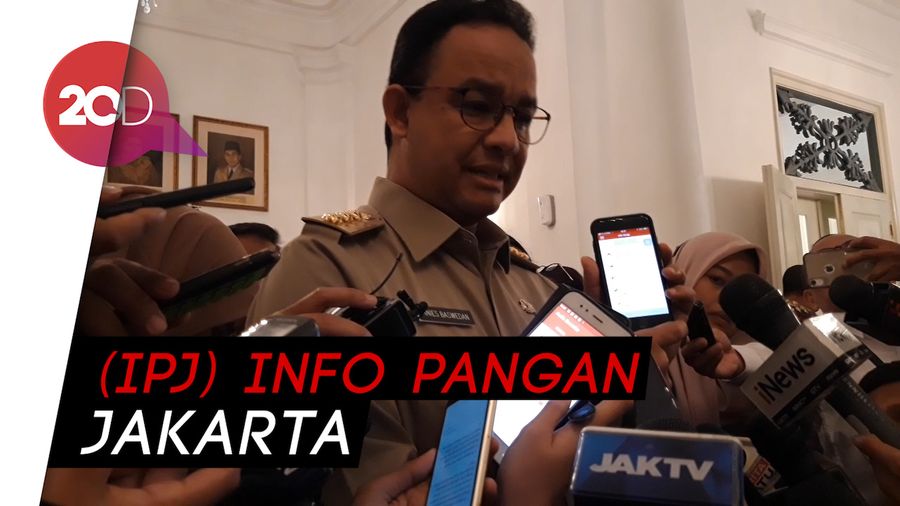 Anies Ajak Warga Pantau Harga Pangan Via Aplikasi