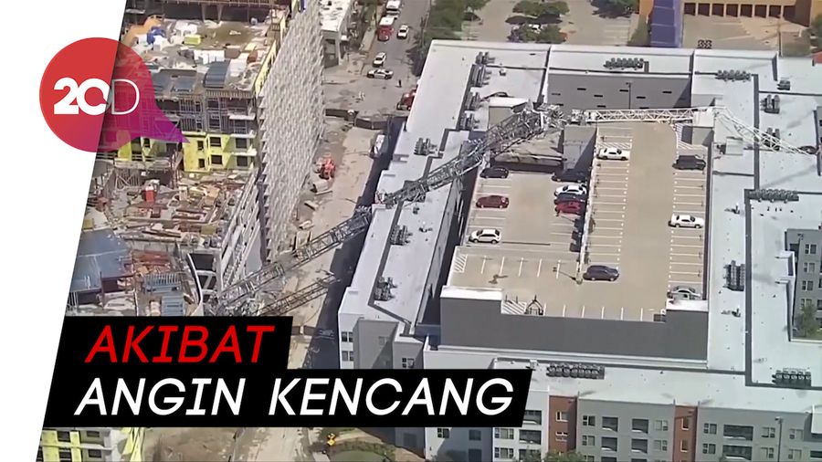 Crane Ambruk Timpa Apartemen di Dallas, 1 Orang Tewas