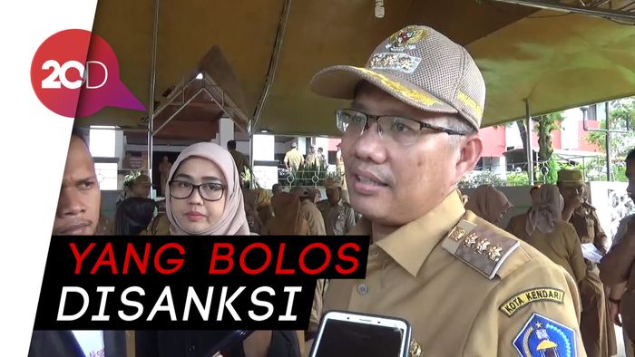 Usai Libur Lebaran, Walkot Kendari Sidak ASN