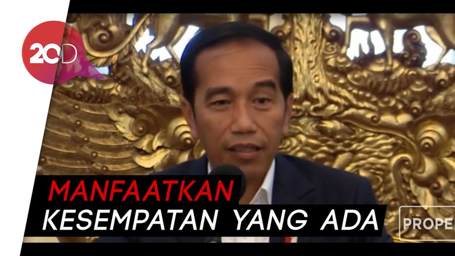 Jokowi Minta Pengusaha Memanfaatkan Perang Dagang AS-China