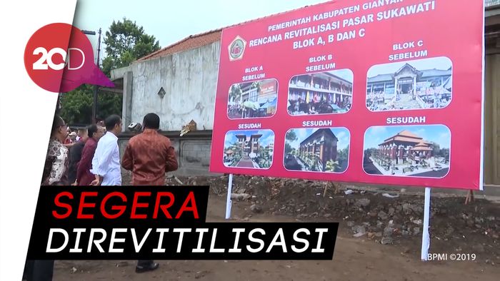 Jokowi akan Buat Pasar Sukawati Lebih Modern