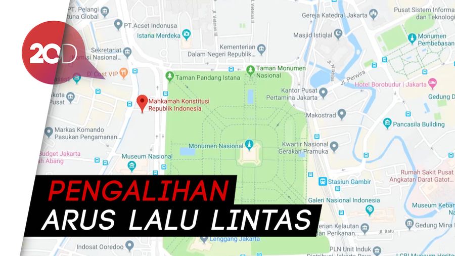 Ada Sidang Gugatan Pilpres 2019, Ini Pengalihan Lalu Lintas Sekitar MK Ada Sidang Gugatan Pilpres 2019, Ini Pengalihan Lalu Lintas Sekitar MK
