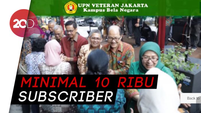 YouTuber Bisa Dapat Jalur Prestasi di UPN Veteran Jakarta