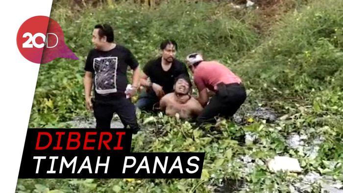 Detik-detik Penangkapan Begal Sadis yang Kabur ke Rawa-rawa