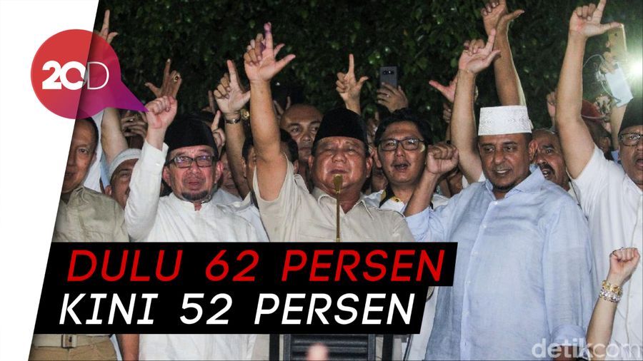 Klaim Kemenangan Prabowo-Sandi yang Angkanya Terus Berubah