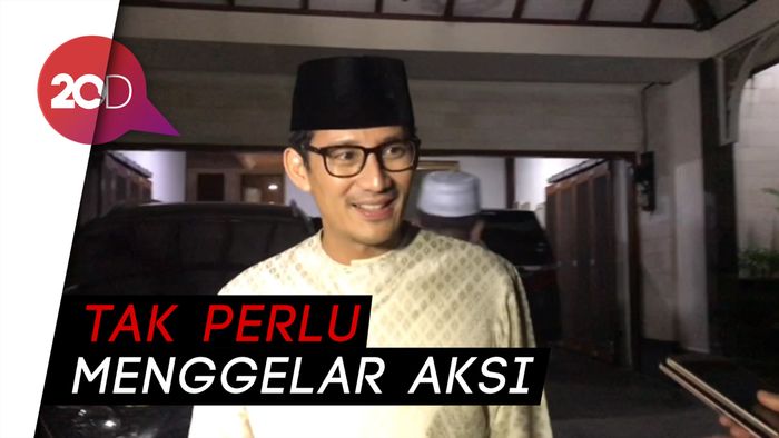 Sandiaga Minta Pendukungnya Simak Sidang MK dari TV