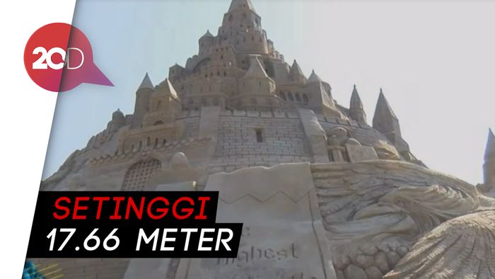 Jerman Torehkan Istana Pasir Tertinggi di Dunia