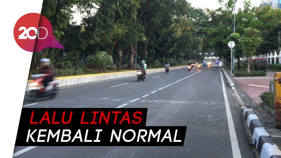 Massa Aksi Bubar, Lalu Lintas di Depan MK Dibuka