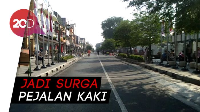 Uji Coba Malioboro Bebas Kendaraan Bermotor, Seperti Ini Suasananya