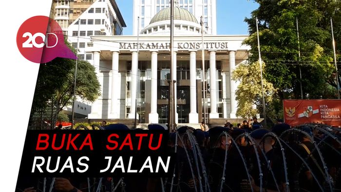 Sidang Sengketa Pilpres ke-3, Jalan Depan MK Arah Thamrin Dibuka