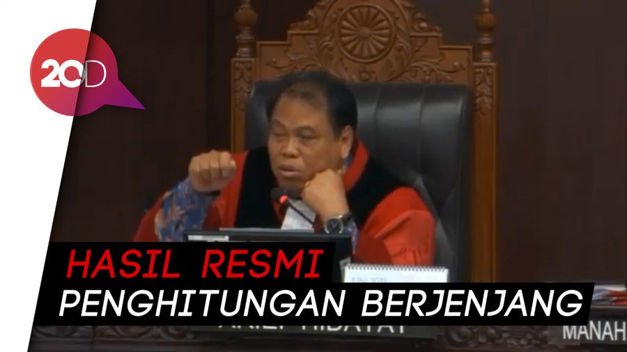 Hakim MK: Hasil Resmi Pemilu adalah Penghitungan Manual